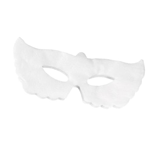 perfeclan 100x nicht gewebte Augen für Gesichtsaugen pads Premium bequeme weiche Einweg -atmungsaktiven Augen Schönheitblätter DIY Eyes Papier, with Hole Silk B, 19.5cmx7.5cm von Perfeclan