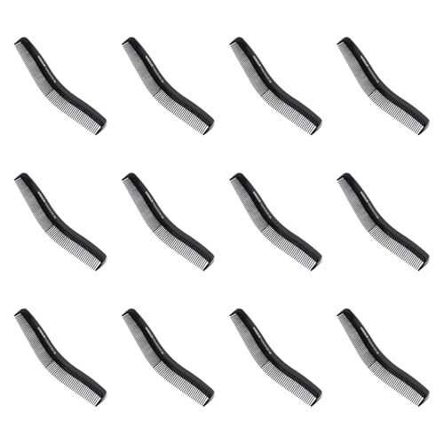 perfeclan 12x Styling Kämme feine und breite Zähne Kamm Carbonfaser Professionell praktisch für Männer Frauen, die Accessoires für Styling pflegen von Perfeclan