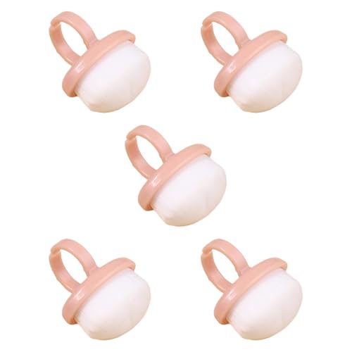perfeclan 5x Nagelstaubpinsel Puderentfernerpinsel Maniküre-Werkzeuge Schnallenpinsel Gelstaub-Reinigungsbürste für Frauen Salon Make-up, Rosa von Perfeclan