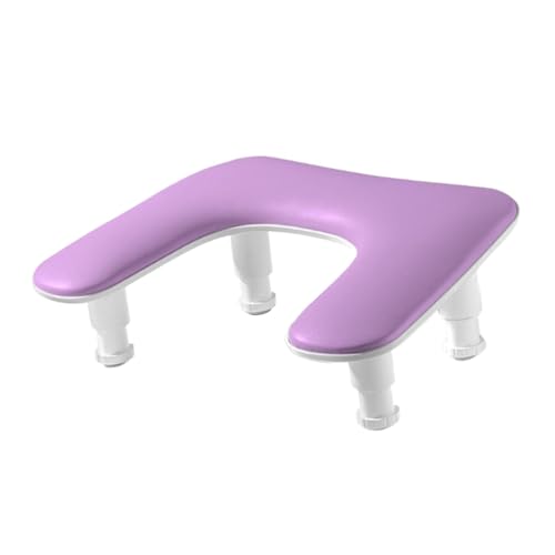 perfeclan Armruhe für Nägel Maniküre Handruhe Kissen, PU Praktische U Form Nagelkunst Handkissen Nagelarmlehne für Salon Home, Lila von Perfeclan