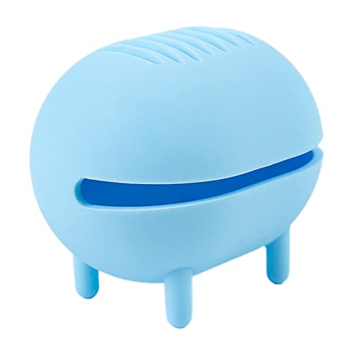 perfeclan Atmungsaktiver Make-up-Schwammhalter, für Frauen Mädchen Puff Drying Make-up Blender Case Hohles Design -Ei-Schwamm-Standbehälter, Blau von Perfeclan