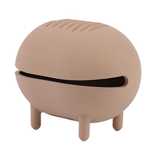 perfeclan Atmungsaktiver Make-up-Schwammhalter, für Frauen Mädchen Puff Drying Make-up Blender Case Hohles Design -Ei-Schwamm-Standbehälter, Brown von Perfeclan