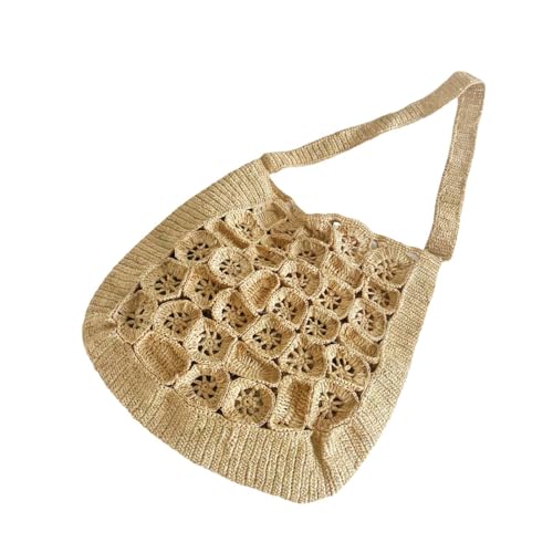 perfeclan Ausgehöhlte Tasche, handgewebt, handgefertigt, Schultertasche für Urlaub, Party, Reisen von Perfeclan