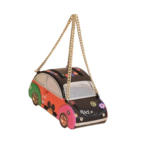 perfeclan Autostacktasche für Frauen für Frauen Freizeitkette Handtasche für Lady Shopping Street, Schwarzes Auto von Perfeclan