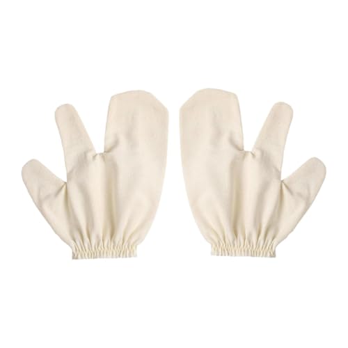 perfeclan Badeschrubbhandschuh, Seidenhandschuhe, Mehrzweck-Duschhandschuh mit elastischem Armband, Körperschrubber-Handtuch, Badehandschuh für Badezimmer, Doppelt von Perfeclan