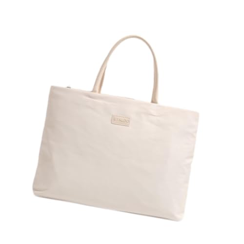 perfeclan Business Aktentasche Handtasche Dokument Große Computer Tasche für Büro Outdoor Reisen, Beige von Perfeclan