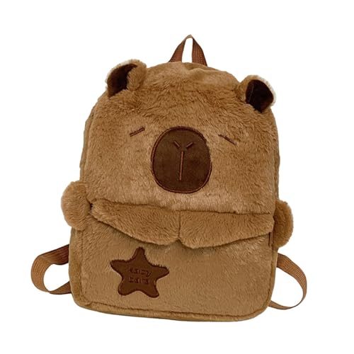 perfeclan Capibara Rucksack Schöner lässiger Tagespack für den Kindertag tägliche Verwendung Party Girls Girls, Braun von Perfeclan