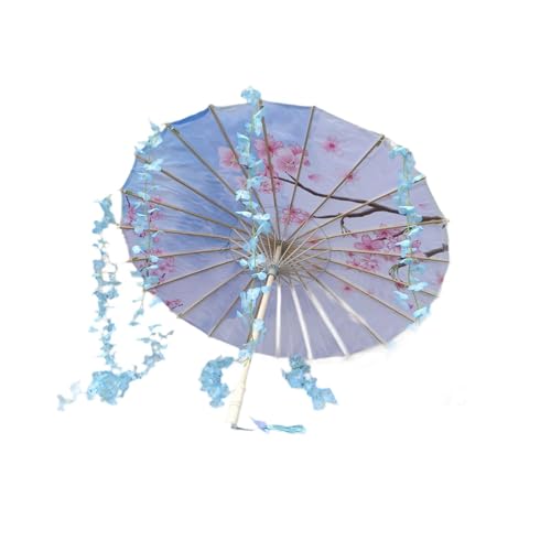 perfeclan Chinesischer japanischer Regenschirm aus geöltem Papier, handgefertigt, 81,3 cm, klassischer Tanzschirm, Rosa Und Blau perfeclan Chinesischer japanischer Regenschirm aus geöltem Papier, handgefertigt, 81,3 cm, klassischer Tanzschirm, Rosa Und Blau von Perfeclan