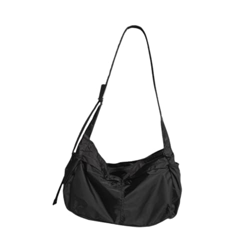 perfeclan Crossbody -Tasche lässige weiche Umhängetasche für das Pendeln der täglichen Sportreise für Versorgung, Schwarz von Perfeclan