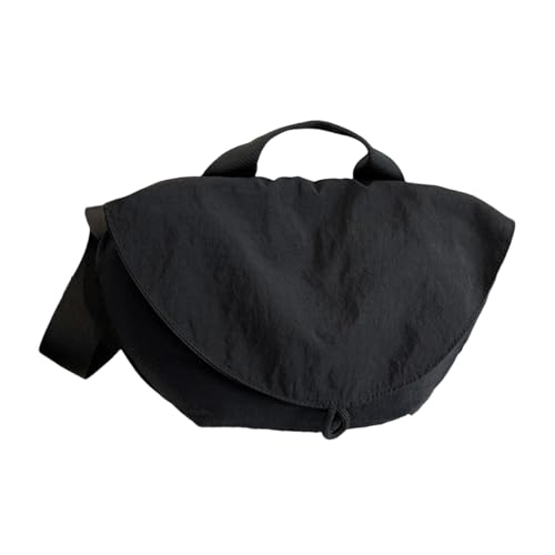 perfeclan Damen Crossbody Bag Trendy Casual Umhängetasche für die Pendelverkehrsurlaubsarbeit, Schwarz von Perfeclan