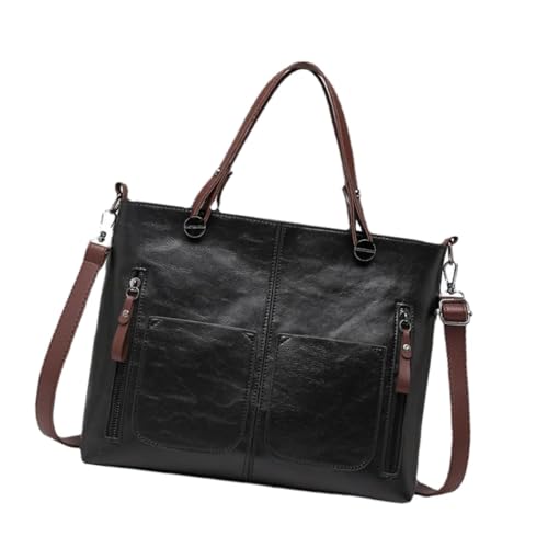 perfeclan Damen-Umhängetasche, Reise-Geldbörse mit verstellbarem Schultergurt für den Frühling, Schwarz von Perfeclan