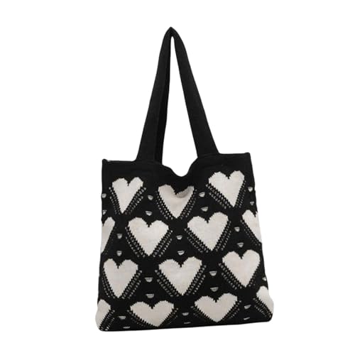 perfeclan Damen-Umhängetasche, Strandhandtasche für Sommerreisen, Straße, Frühling, Pendeln, Schwarz von Perfeclan