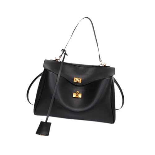 perfeclan Damen Umhängetasche, Trendig, Modisch, mit Verstellbarem Schultergurt für Den Frühling, Schwarz von Perfeclan