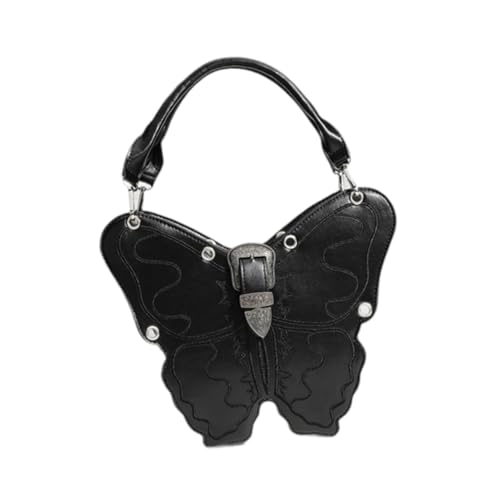 perfeclan Damen-Umhängetasche, leichte Umhängetasche für Urlaub, Outdoor, Party, Neujahr, Schwarz von Perfeclan