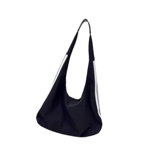 perfeclan Damen Umhängetasche Große Kapazität Damen Trendy Unterarmtasche für Frühlingsgeburtstag, Schwarz von Perfeclan