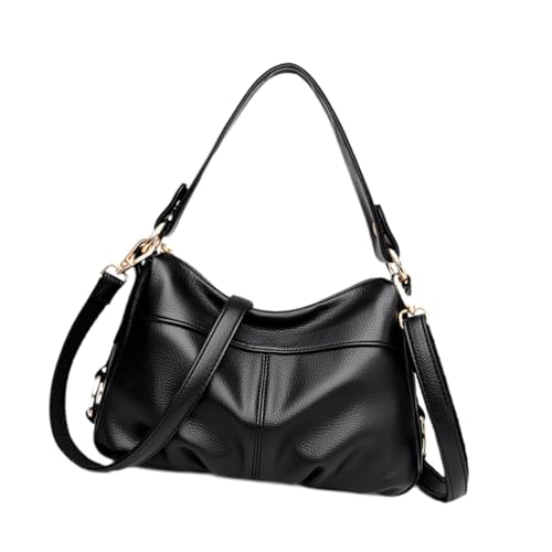 perfeclan Damen Umhängetasche Mode Vielseitige Unterarm Tasche für Pendler Straße, Schwarz von Perfeclan