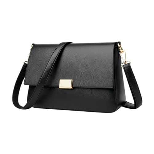 perfeclan Damen Umhängetasche mit Klappe, kleine Umhängetasche für, Pendeln, Schwarz perfeclan Damen Umhängetasche mit Klappe, kleine Umhängetasche für, Pendeln, Schwarz von Perfeclan