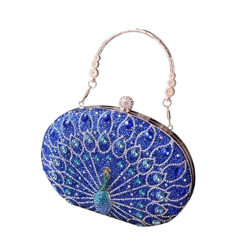 perfeclan Decreeed Evening Taschen Peacock Handtasche für Frauen für Reisereisen, Blau perfeclan Decreeed Evening Taschen Peacock Handtasche für Frauen für Reisereisen, Blau von Perfeclan