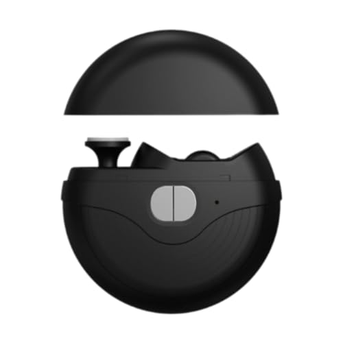 perfeclan Elektrischer automatischer Nagelknipser, Nagelpolierer, Multifunktion mit leichtem Fingernagelschneider, Nagelschleiflack für ältere Kinder, Schwarz von Perfeclan