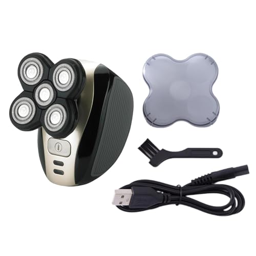 perfeclan Elektrorasierer für Männer 5 in 1, Rotationsrasierer, wiederaufladbar, Bartrasierer, Elektrorasierer für Zuhause, Outdoor, Reisen, Büro, Camping von Perfeclan