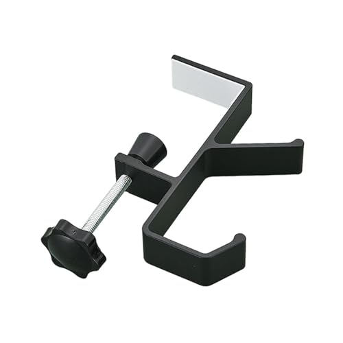 perfeclan Faltbarer Kopfhörerständer-Aufhängerhalter, platzsparender Soundbar-Ständer aus Aluminium, Klemmhakenhalterung unter dem Schreibtisch von Perfeclan