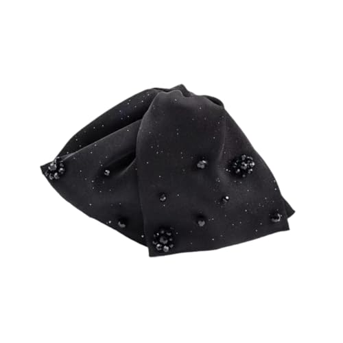 perfeclan Frauen Haar Klaue Starken Halt Haarspange Dame Haarnadeln Haar Zubehör, Schwarze Perlen 11x2x7cm von Perfeclan