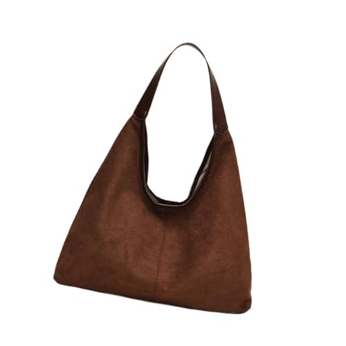 perfeclan Frauen Wildleder Umhängetasche Frauen Tasche für Straßenurlaub, Kaffee von Perfeclan