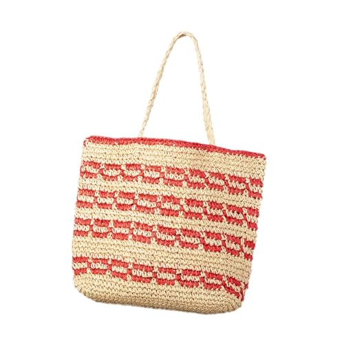 perfeclan Gewebte Umhängetasche Freizeitmodet -Top Griff für Geburtstagsarbeit im Freien von Perfeclan