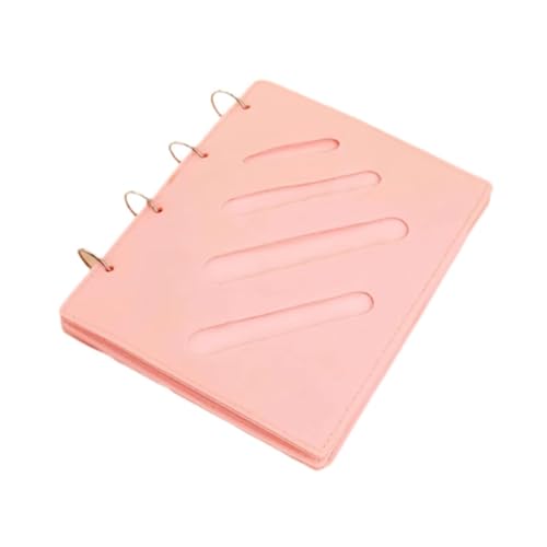 perfeclan Haarspangen-Organizer-Buch, tragbares Mehrzweck-Anzeigebuch für unterwegs, leicht, kompakt für Haarbänder, Haarspangen, Haarnadeln, Rosa von Perfeclan