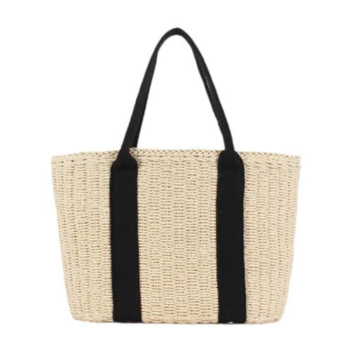 perfeclan Handgewebte Umhängetasche, Mehrzweck-Wochenendtasche für den täglichen Urlaub im Freien, A von Perfeclan