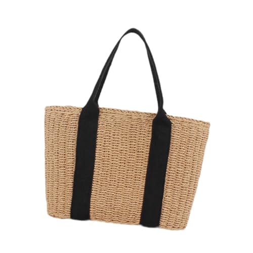 perfeclan Handgewebte Umhängetasche, Mehrzweck-Wochenendtasche für den täglichen Urlaub im Freien, B von Perfeclan