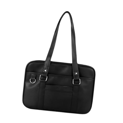 perfeclan Japanische Umhängetasche, lässige japanische Tasche für Geburtstag, Arbeit, Party, Straße, Schwarz Mittel von Perfeclan