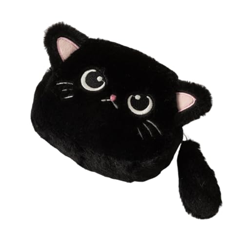perfeclan Katzen Geldbörse, Süß, Kreativ, Zur Aufbewahrung von Ohrhörern, Tragbar, Kleingeld Geldbörse mit Reißverschluss, Als Geschenk für Kinder, Jungen Und M, Schwarz perfeclan Katzen Geldbörse, Süß, Kreativ, Zur Aufbewahrung von Ohrhörern, Tragbar, Kleingeld Geldbörse mit Reißverschluss, Als Geschenk für Kinder, Jungen Und M, Schwarz von Perfeclan