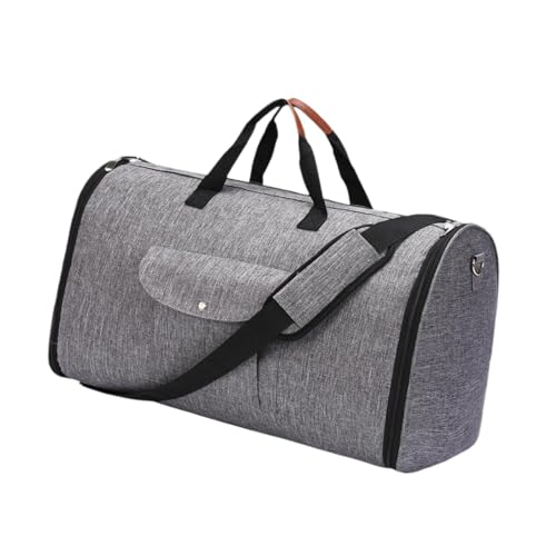 perfeclan Kleidersack, Reisetasche, Anzugtasche, Kleidersack für Reisen, Business, für Herren, extra große, Wasserabweisende Gepäcktasche, Reisetasche, Grau von Perfeclan