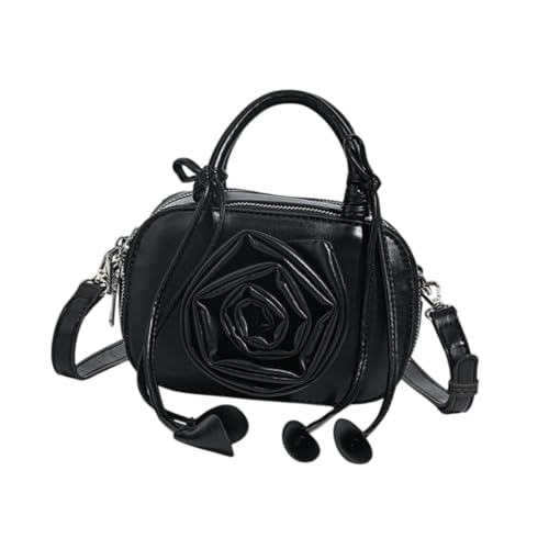 perfeclan Kleine Schulter Tasche für Frauen verstellbare abnehmbare Schulter Gurt Handtasche, Schwarz von Perfeclan