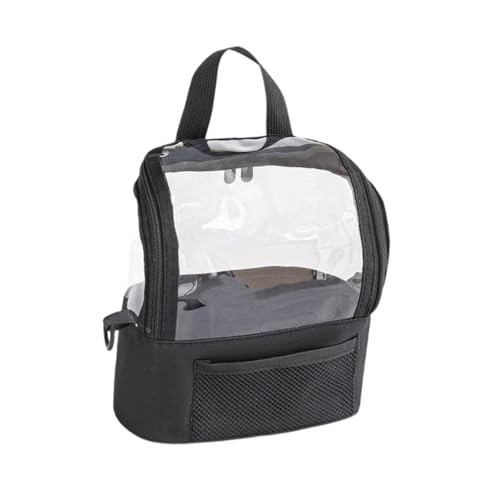 perfeclan Kosmetikbeutel Reisen Toilettenartikel Beutel wasserdichtes leichter tragbares transparentes Make -up -Kosmetikorganisator für Männer Frauen Strand, Schwarz von Perfeclan