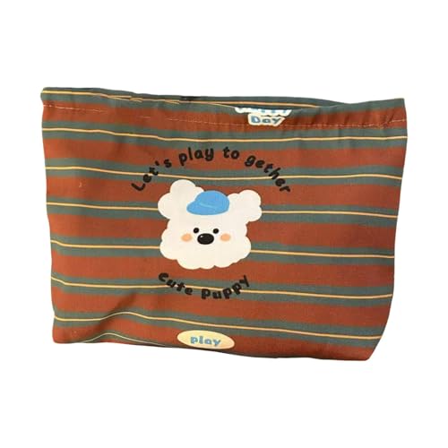 perfeclan Kosmetiktasche für Damen mit Reißverschluss, Bürstenhalter für Camping-Abenteuer, Shampoo, Lippenstift von Perfeclan