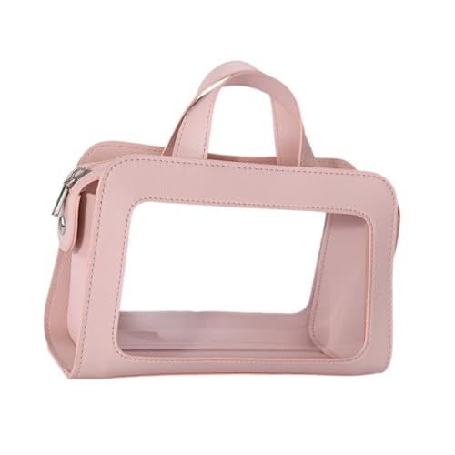 perfeclan Kosmetiktasche mit Griff, Toilettenbeutel mit Reißverschluss, große Kapazität Leicht wasserdichte Frauen Kosmetikbeutel für kosmetisches Geschenk, Rosa perfeclan Kosmetiktasche mit Griff, Toilettenbeutel mit Reißverschluss, große Kapazität Leicht wasserdichte Frauen Kosmetikbeutel für kosmetisches Geschenk, Rosa von Perfeclan