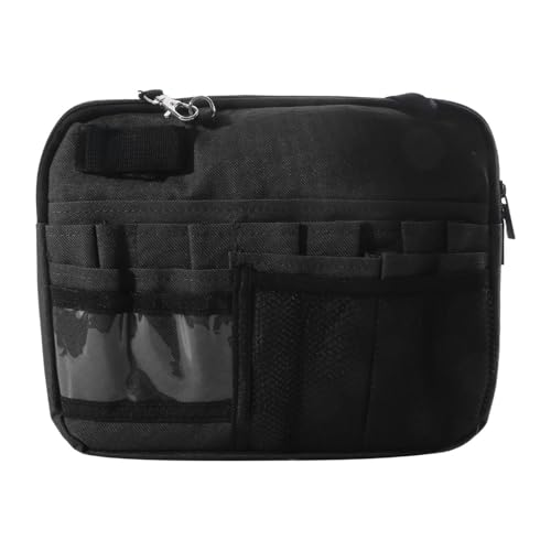 perfeclan Krankenschwester Fanny Pack, Schürze Hüftbeutel -Tailentasche, Multifunktionsschwester Beutel Pflege Organisator Gürtelbeutel für Schlüssel Männer, Schwarz von Perfeclan