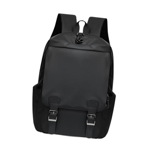 perfeclan Laptop-Rucksack, bequemer Reiserucksack für Herren zum Einkaufen, Rucksackreisen, Schwarz von Perfeclan