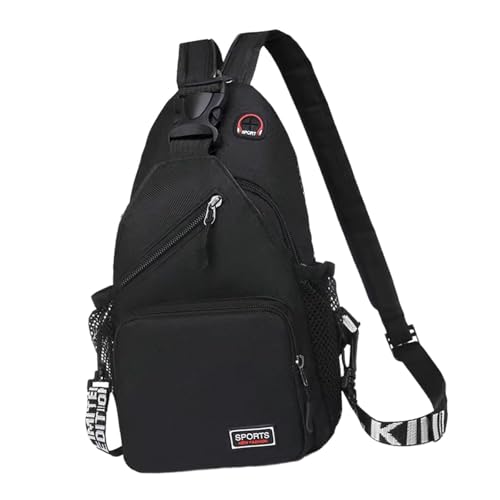 perfeclan Männer Brust Tasche Beutel Brust Pack für Trekking Outdoor Sport Klettern Camping, Schwarz perfeclan Männer Brust Tasche Beutel Brust Pack für Trekking Outdoor Sport Klettern Camping, Schwarz von Perfeclan