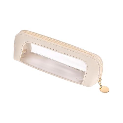perfeclan Make-up-Pinsel-Taschen-Organizer, wasserdicht, mit Reißverschluss, für Zuhause, Büro, Reisezubehör für Frauen, transparente Kosmetiktasche, Weiß perfeclan Make-up-Pinsel-Taschen-Organizer, wasserdicht, mit Reißverschluss, für Zuhause, Büro, Reisezubehör für Frauen, transparente Kosmetiktasche, Weiß von Perfeclan
