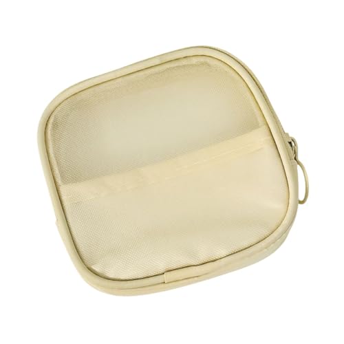 perfeclan Mesh Make -up -Beutelbeutel mit Reißverschluss Frauen atmungsaktiven Mehrzweck -Reise -Kosmetik -Waschbeutel für Rucksackwanderungen im Freien im, 11.5cmx11.5cmx1.5cm von Perfeclan
