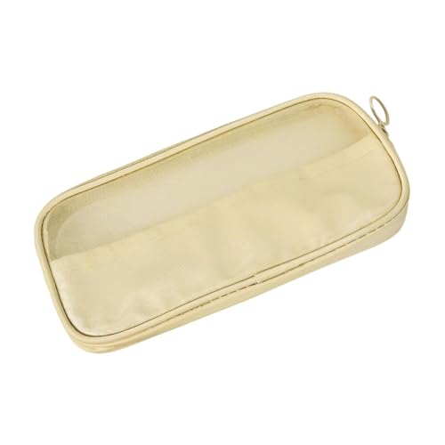 perfeclan Mesh Make -up -Beutelbeutel mit Reißverschluss Frauen atmungsaktiven Mehrzweck -Reise -Kosmetik -Waschbeutel für Rucksackwanderungen im Freien im, 22cmx10.5cmx1.5cm von Perfeclan