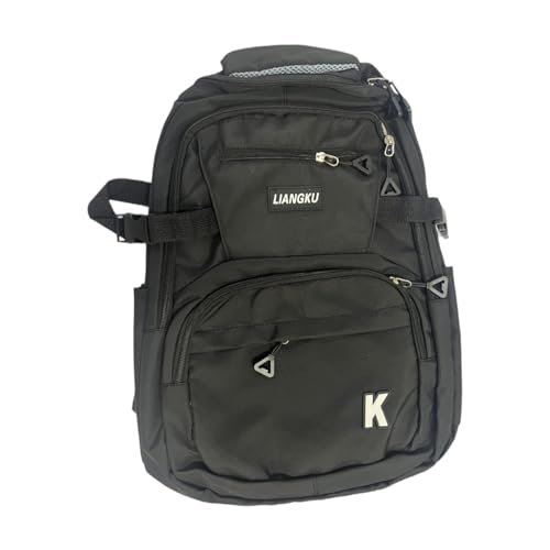 perfeclan Modischer Studentenrucksack mit 5 Reißverschlussfächern für die tägliche Arbeit von Mädchen und Jungen von Perfeclan