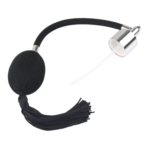 perfeclan Parfümflaschen-Sprührohrdüse mit langer Quaste, für Damen, vielseitig verwendbar, elegant, stilvoll, Ersatz-Sprühdüse für Geschäft, Party, Zuhause, Schwarz von Perfeclan