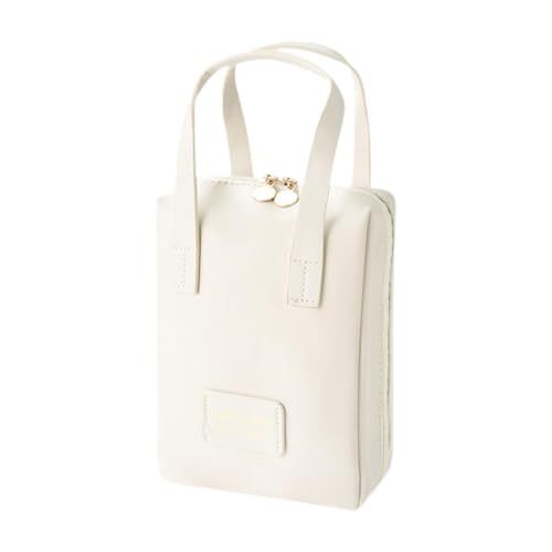 perfeclan Reise Make -up -Tasche Make -up Organizer Aufbewahrungstasche wasserdichte Mode Kosmetiktaschen Organizer Beutel für Mädchen Familienfreunde, Weiß von Perfeclan