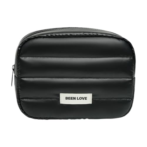 perfeclan Reise-Organizer, Badezimmer-Make-up-Tasche, elegante, multifunktionale Kosmetiktasche für Damen, Aufbewahrungstasche für Pinsel-Set, Zubehör, Schwarz perfeclan Reise-Organizer, Badezimmer-Make-up-Tasche, elegante, multifunktionale Kosmetiktasche für Damen, Aufbewahrungstasche für Pinsel-Set, Zubehör, Schwarz von Perfeclan