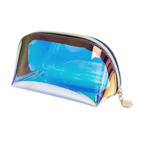 perfeclan Schillernde holografische Make-up-Tasche für Frauen, Kulturbeutel aus TPU-Material, Kulturbeutel für Urlaubsgeschenke, Windeltasche, 18 Cm X 7.5 Cm X 9 perfeclan Schillernde holografische Make-up-Tasche für Frauen, Kulturbeutel aus TPU-Material, Kulturbeutel für Urlaubsgeschenke, Windeltasche, 18 Cm X 7.5 Cm X 9 von Perfeclan