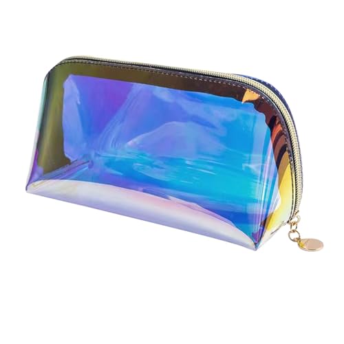 perfeclan Schillernde holografische Make-up-Tasche für Frauen, Kulturbeutel aus TPU-Material, Kulturbeutel für Urlaubsgeschenke, Windeltasche, 22cmx8cmx11cm perfeclan Schillernde holografische Make-up-Tasche für Frauen, Kulturbeutel aus TPU-Material, Kulturbeutel für Urlaubsgeschenke, Windeltasche, 22cmx8cmx11cm von Perfeclan